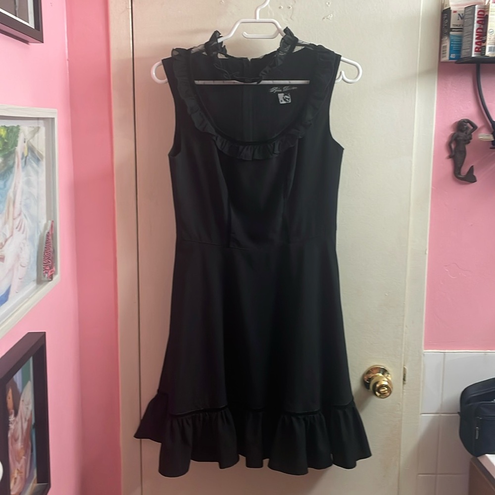 Hell Bunny Black Sleeveless fit & flare dress